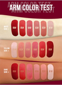 Smile Matte Liquid Lipstick - Long Lasting Up To 16 Hours,Nude Velvet Lip Gloss Lip Stain Can Let Your Lip Look Fuller (#05)  - Image 5