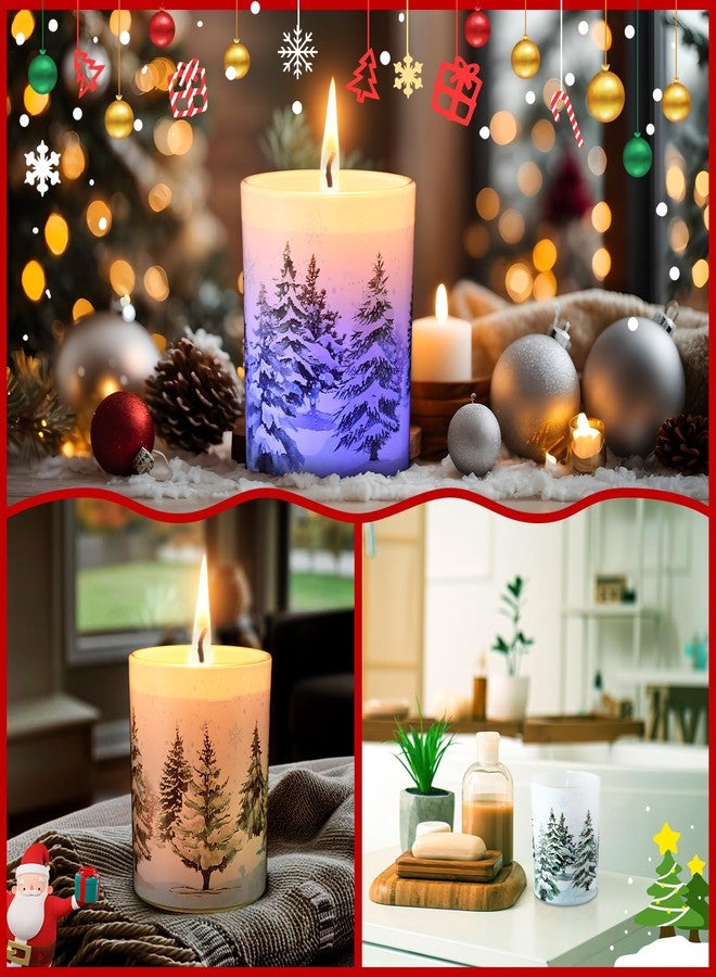 Electricwise Christmas Scented Candle Gift Set for Women, Candles Can Change Into 7 Colors, Winter Candle with 7.6oz Soy Wax Fir Holiday Candles for Christmas Women Gift(Snow Forest) - Image 3