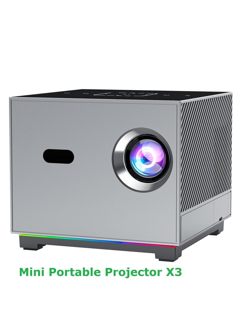 General Classic Projector Mini Portable Projector X3 T972 HD Bluetooth 8K ARGB Color Lighting Electric Focus + 4-Point Keystone Correction  - Image 1