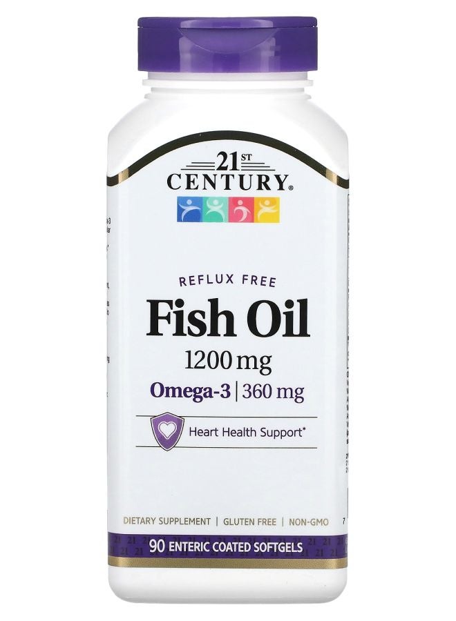 Fish Oil Omega-3 1200 mg 90 Enteric Coated Softgels
