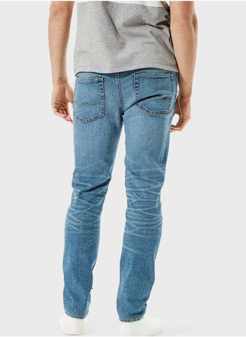 American Eagle - Light Wash Slim Fit Jeans - Image 1
