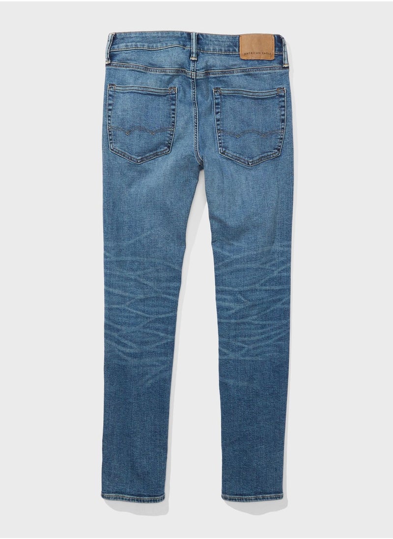 American Eagle - Light Wash Slim Fit Jeans - Image 1