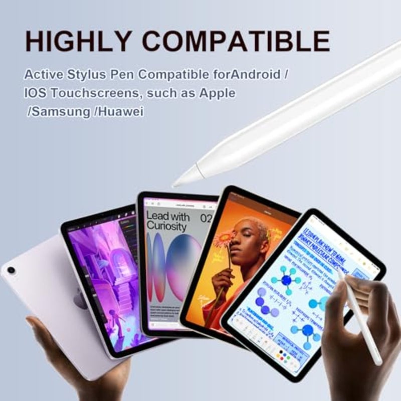 قلم ستايلس أندرويد لهاتف سامسونج جالاكسي تاب A11+/A11/A9/A9Plus/A8/A8plus/A7/A7lite Tablet S قلم مصمم لشاشات اللمس وردي - Image 5