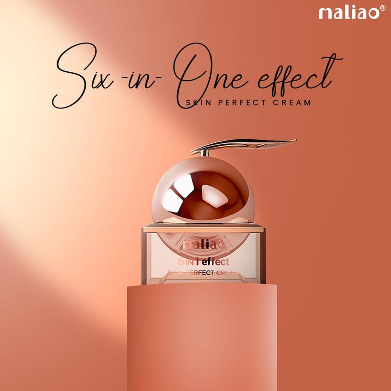 Maliao 6in1 Effect Skin Perfect Cream BB CC Cream Hybrid Brightening Hydrating Pore Minimizing Lightweight Foundation AllinOne Makeup Base 30g - Image 4