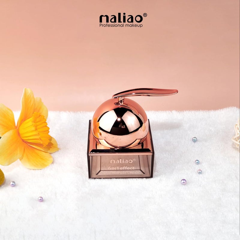 Maliao 6in1 Effect Skin Perfect Cream BB CC Cream Hybrid Brightening Hydrating Pore Minimizing Lightweight Foundation AllinOne Makeup Base 30g - Image 5