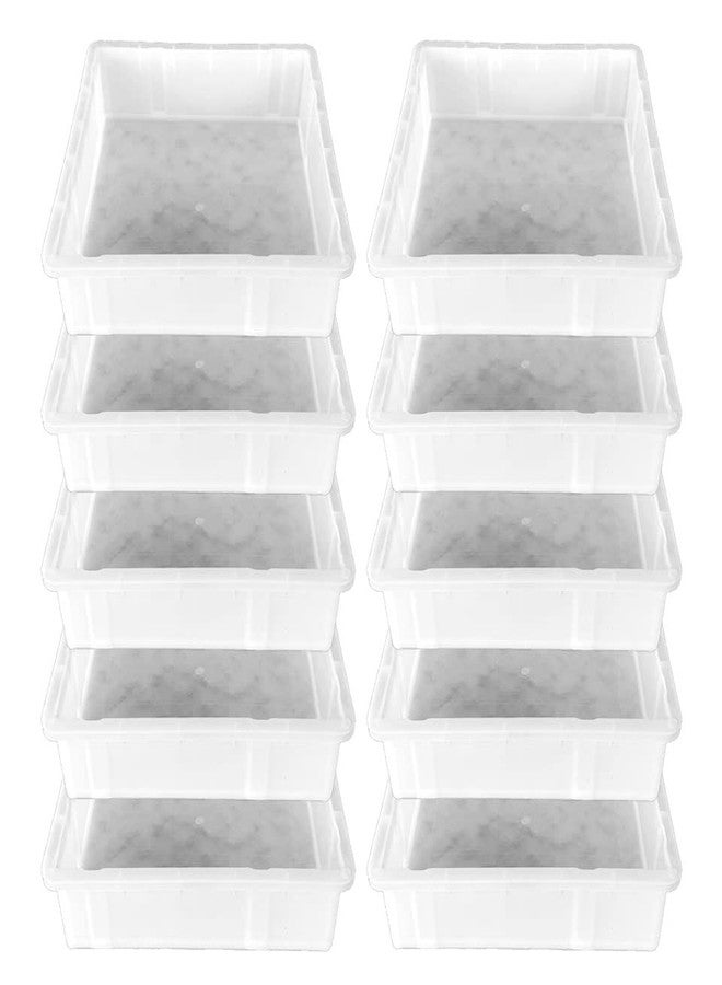 Reyal Ultralight Plastic 8" X 8" MARBLE Paver Block mould(60mm) White (Pack of 10)