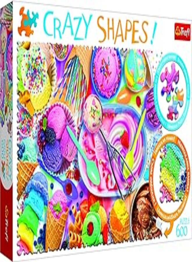 Trefl 11119 Sweet Dreams, Crazy Shapes, 600 Pieces, Premium Quality, for Adults and Children from 10 Years