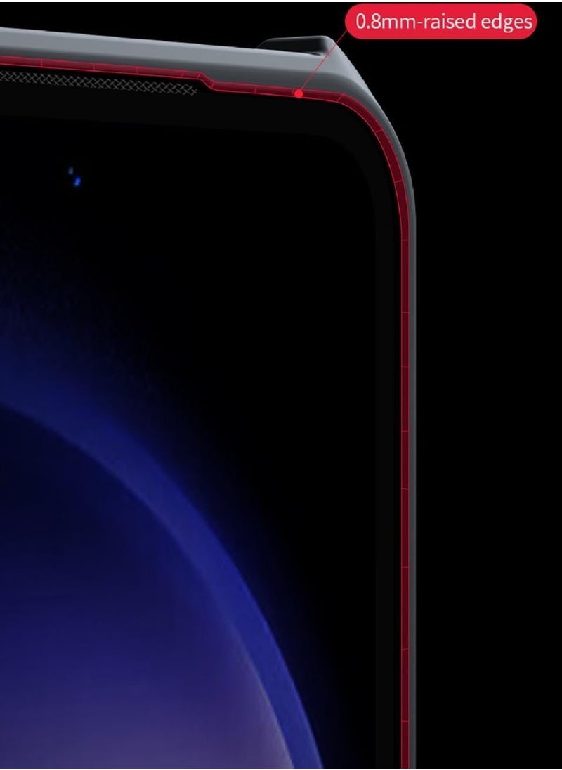 Case Compatible with Oppo Reno 13F 5G, [Droproof] [Sweat-Proof] [Fingerprint-Proof] Shockproof Protective Phone Case -Black
