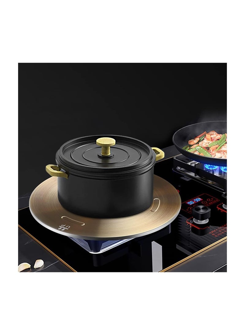 Induction Cooktop Mat, Heat Conduction Plate for Gas Stove, Diffuser Cooking Adapter with Removable Handle Milk Coffee Cookware Cooking, 9.45 inch - Image 2
