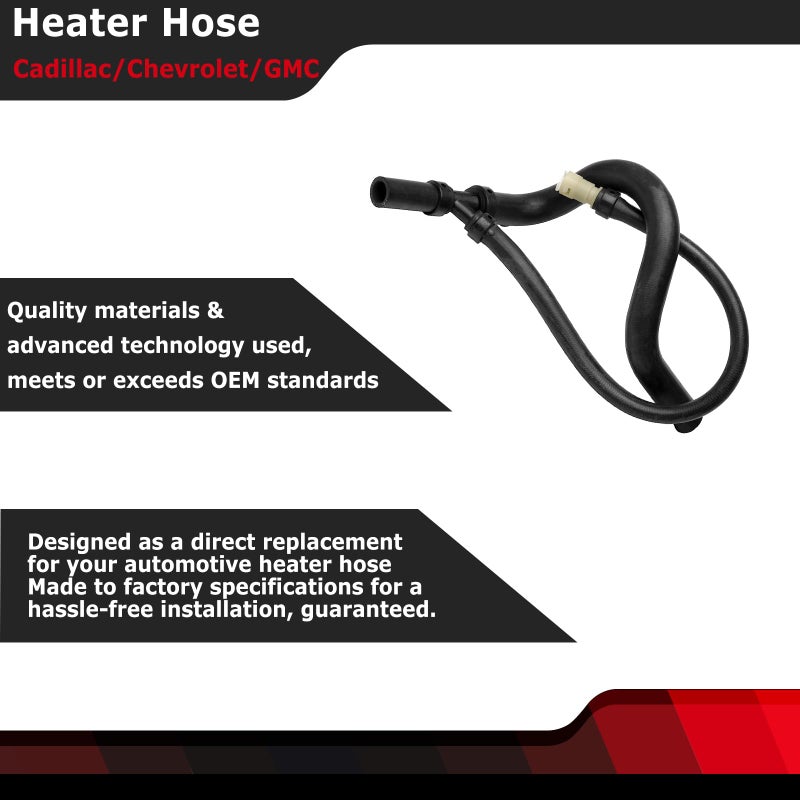FEXON FEXON Engine Lower Heater Outlet Hose For Chevy Suburban 1500 2500 Tahoe/GMC Yukon XL/Cadillac Escalade ESV 4.8L 5.3L 6.0L 6.2L 2007-2014 Replaces 15834773 626-553 Radiator Surge Tank Outlet Hose  - Image 2