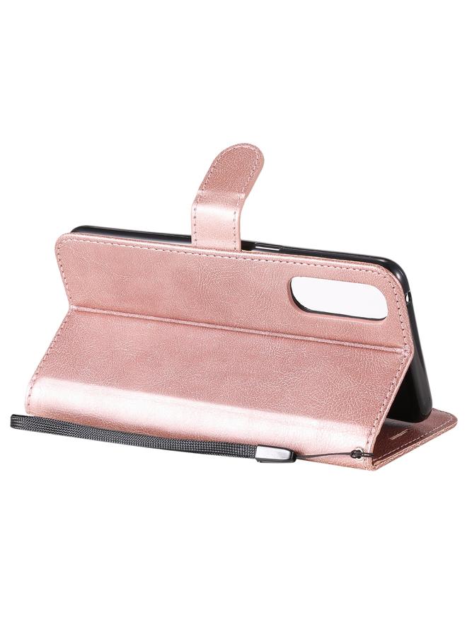 S-TOP Case For Oppo Reno3 Pro 4G Solid Color Horizontal Flip Protective Leather Case with Holder & Card Slots & Wallet & Photo Frame & Lanyard - Image 5