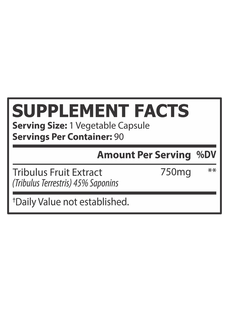 CORE CHAMPS Tribulus 750 Mg 90 Veg Capsules - Image 2