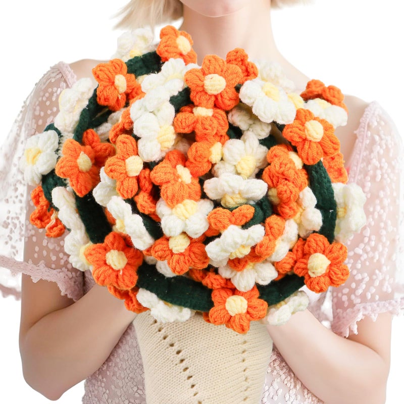 بطانية باقة زهور الكروشيه من ديزي هدايا عيد الميلاد للأم هدايا للأصدقاء للنساء هدايا عيد الميلاد وتخرج للأخت المراهقة الابنة الصديقة المعلمة بطانيات محبوكة لتزيين المنزل 43 بوصة