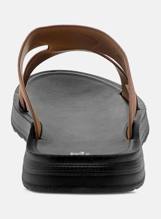 LBL by Shoexpress Men Textured Slip-On Arabic Sandals