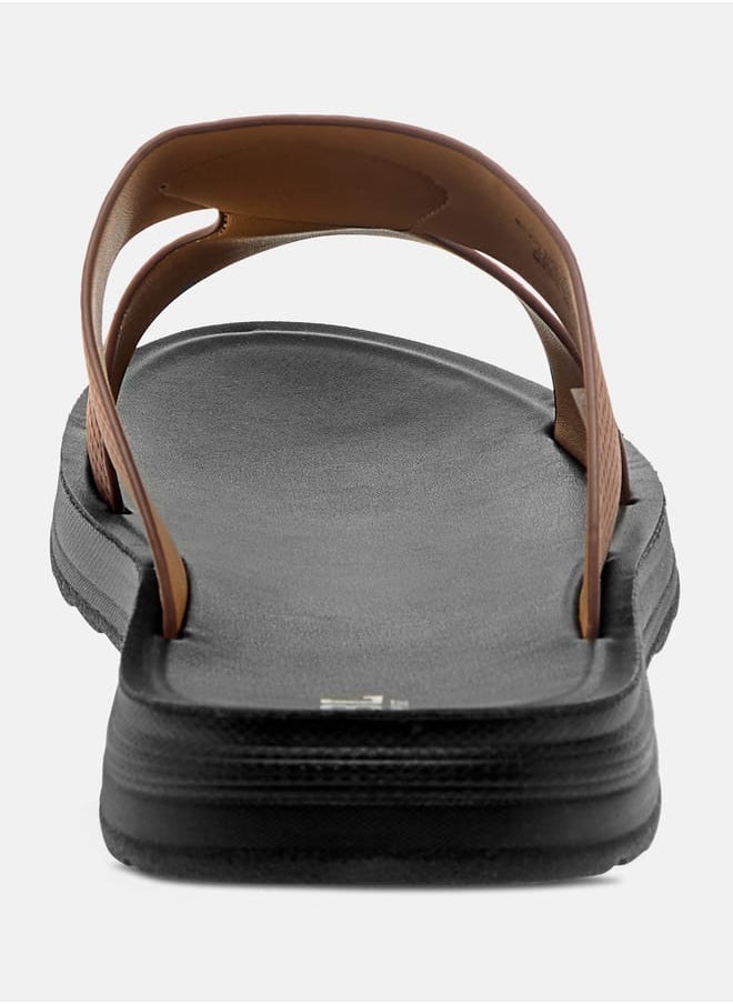 LBL by Shoexpress Men Textured Slip-On Arabic Sandals  - Image 4