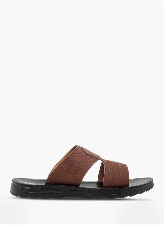 LBL by Shoexpress Men Textured Slip-On Arabic Sandals  - Image 2