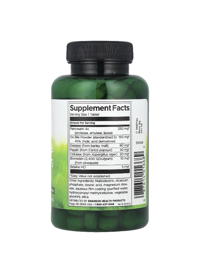 Swanson, Digestive Enzymes, 180 Tablets - Image 2