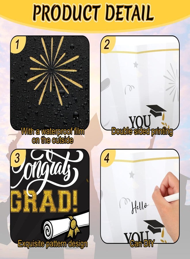 Panelee Large Graduation Card with Envelope 22 x 14 Inch Jumbo Grad Signature Guest Book Board 2026 Congrats Jumbo Greeting Card Graduation Notecard for High School College School Party Decor Supplies - Image 3