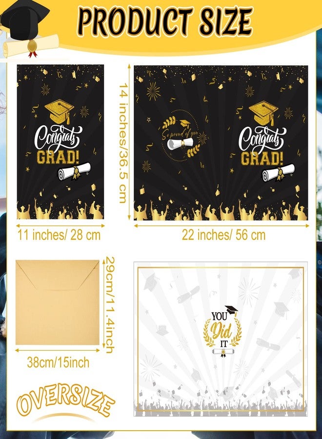 Panelee Large Graduation Card with Envelope 22 x 14 Inch Jumbo Grad Signature Guest Book Board 2026 Congrats Jumbo Greeting Card Graduation Notecard for High School College School Party Decor Supplies - Image 2