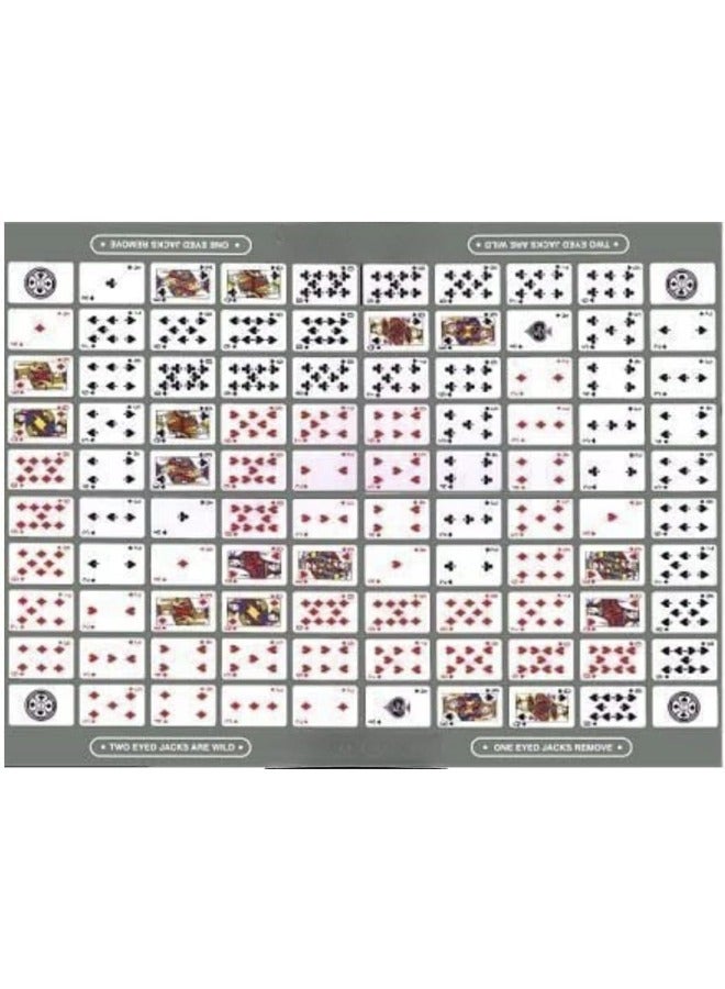 ZAMZIN Board GAME Multi Color Board Game for Family.8021 Multi Player Board GAME - Sequence - Multi Color Board Game for Family. - Image 3