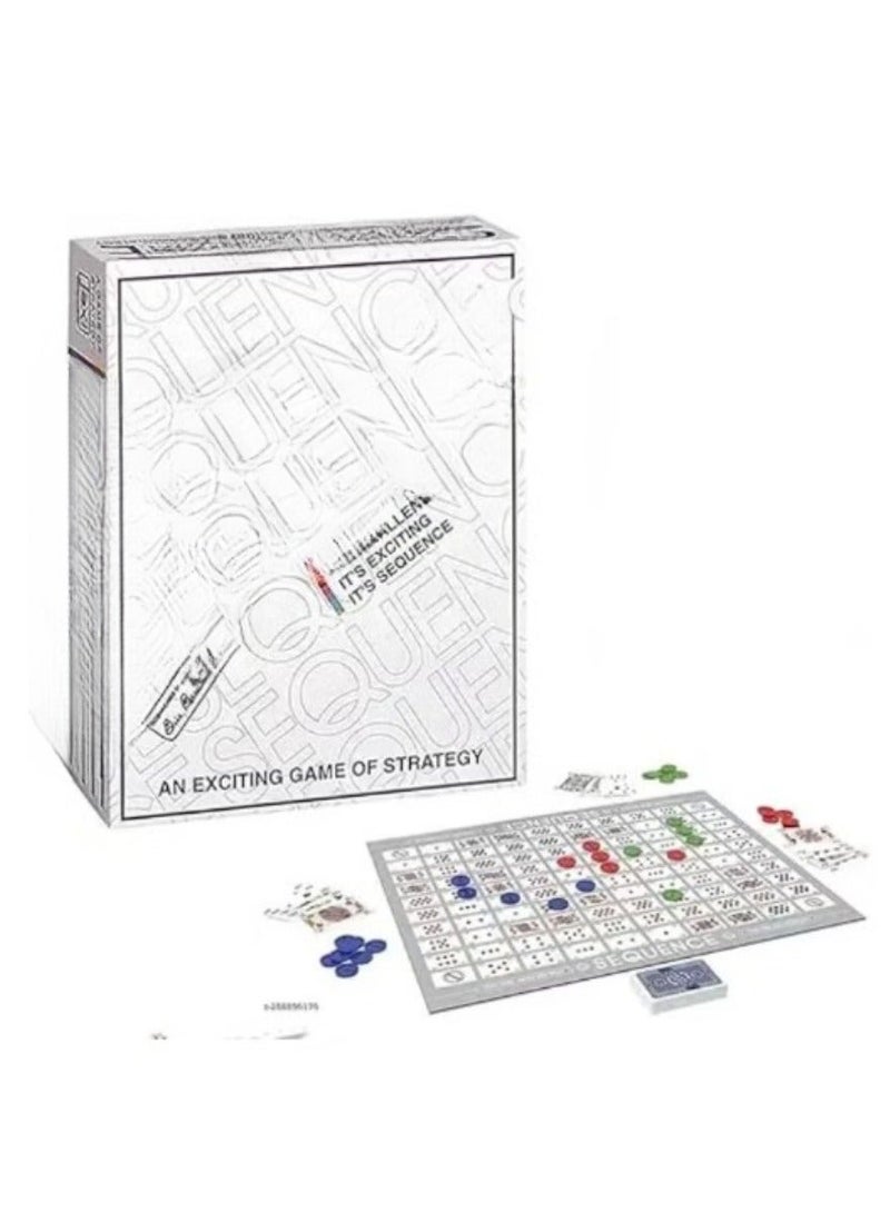 ZAMZIN Board GAME Multi Color Board Game for Family.8021 Multi Player Board GAME - Sequence - Multi Color Board Game for Family. - Image 1