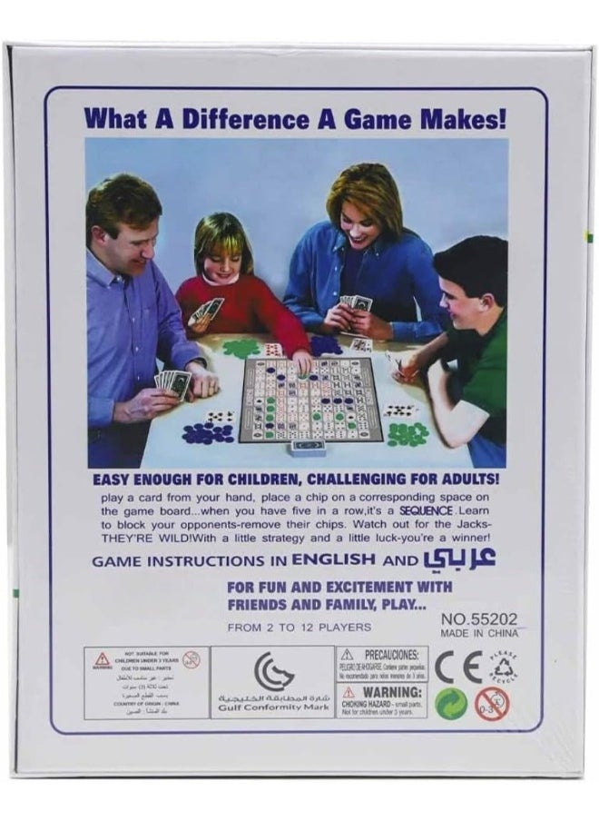 Board GAME Multi Color Board Game for Family.8021 Multi Player Board GAME - Sequence - Multi Color Board Game for Family.  - Image 4