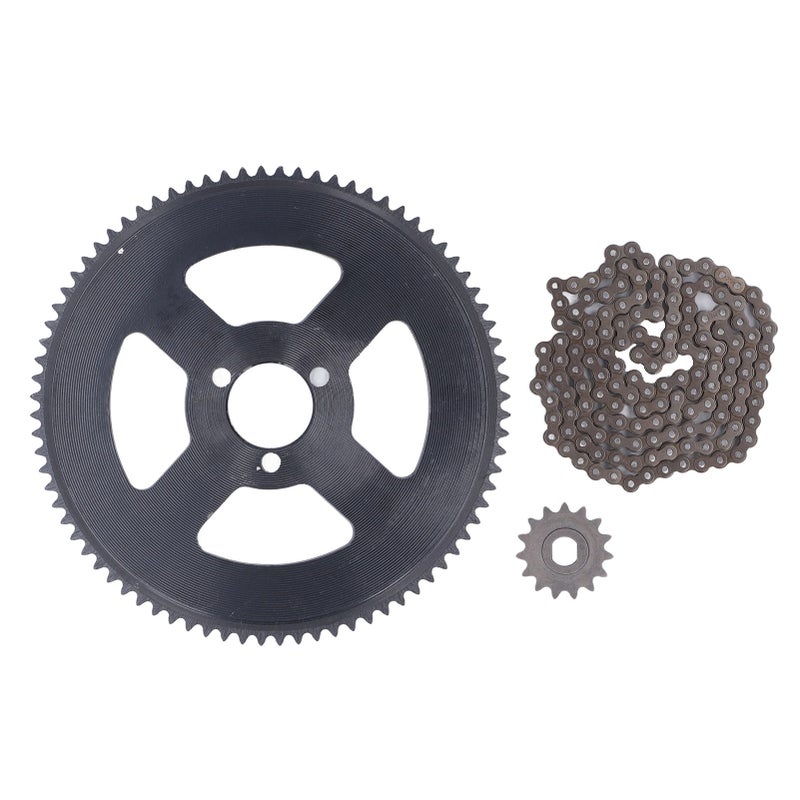 25H Chain Sprocket Set Steel 10mm 15T Front Sprocket 29mm 80T Rear Sprocket 146 Link Drive Chain for 47CC 49CC Mini Motorcycle ATV Dirt Bike - Image 1