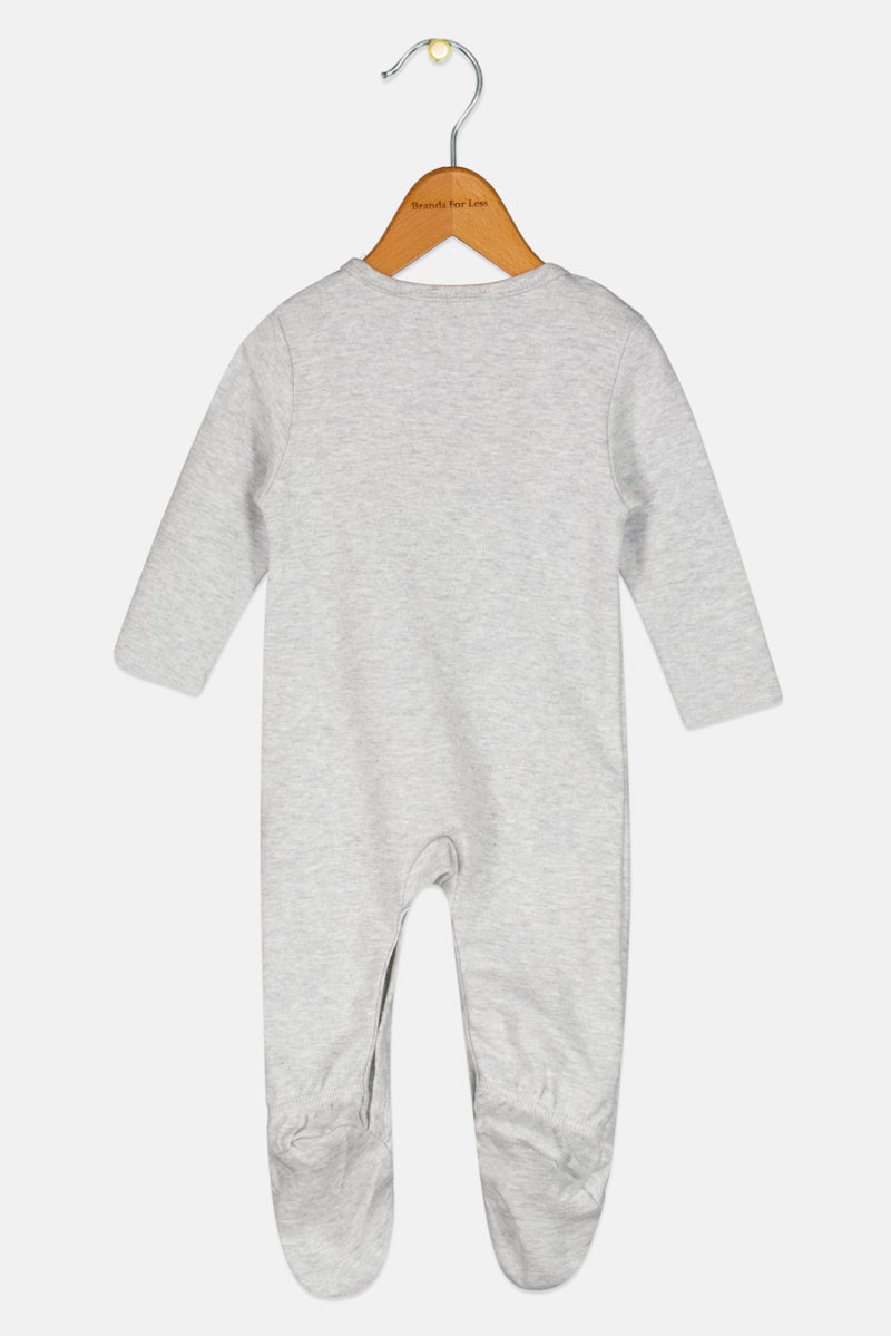 Disney baby Toddlers Boy Long Sleeve Graphic Print Bodysuit, Grey - Image 2