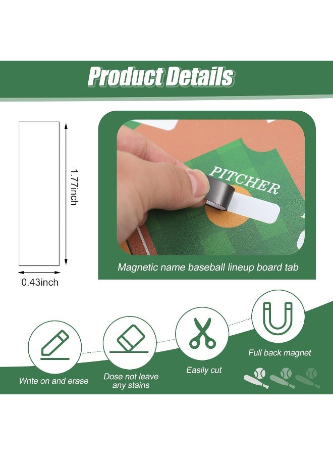Geyee 34 Pcs Magnetic Baseball Lineup Board for Coach - Image 2