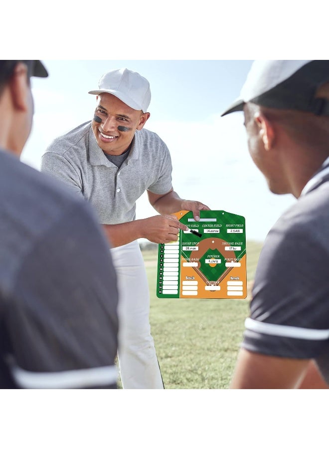 Geyee 34 Pcs Magnetic Baseball Lineup Board for Coach - Image 4