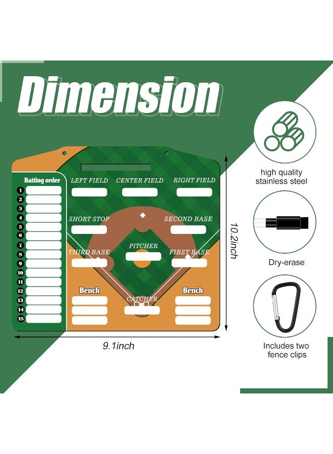 Geyee 34 Pcs Magnetic Baseball Lineup Board for Coach - Image 1