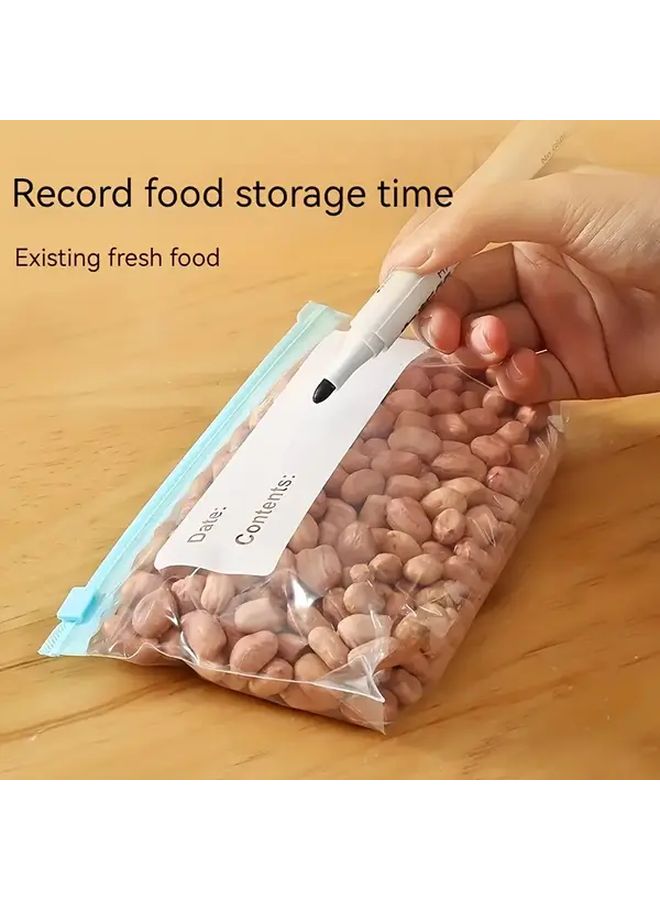 15pcs Reusable Food Grade Ziplock Storage Bags With Slider Zipper Airt Seal - Image 5
