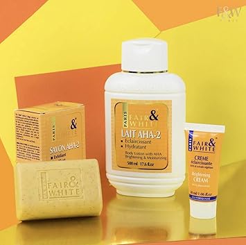 MITCHELL USA Fair White Original AHA Exfoliating Soap 200g 7oz Skin Brightening Soap Lactic Acid Bar Fade Dark Spots on Face Knees Body Armpits - Image 3