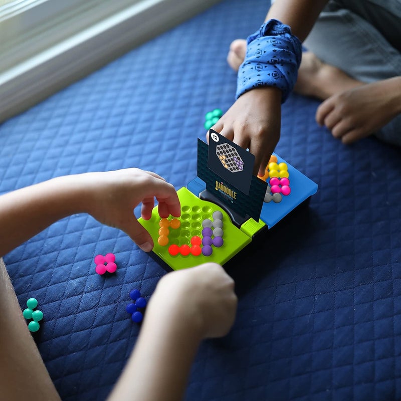 Educational Insights Kanoodle Head-to-Head Puzzle for 2 Players, Brain Teaser Game for Kids, Teens and Adults, Featuring 80 Challenges, Easter Basket Stuffers for Kids, Gift for Ages 7+ - Image 2