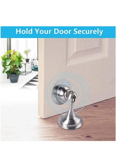 Y&D Door Stopper Magnetic Stop Stainless Steel Holder with 3M Double Sided Adhesive Tape for No Drilling Screws Stronger Mount 2 Pack  - Image 2