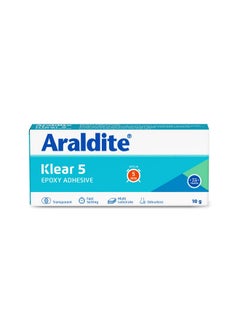Araldite Araldite Adhesive Klear 5, 10g (R & H 5 g), Transparent Epoxy Glue with 5 Mins of set time for quick fix & repair, Ideal as metal glue, glass glue, wood glue for furniture, waterproof glue  - Image 1