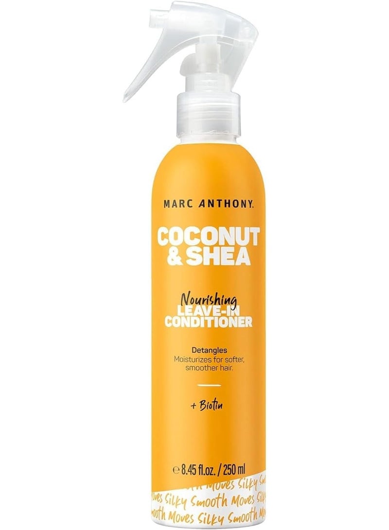 100% Extra Virgin Coconut Oil & Shea Butter Leave-In Conditioner, 250 Ml