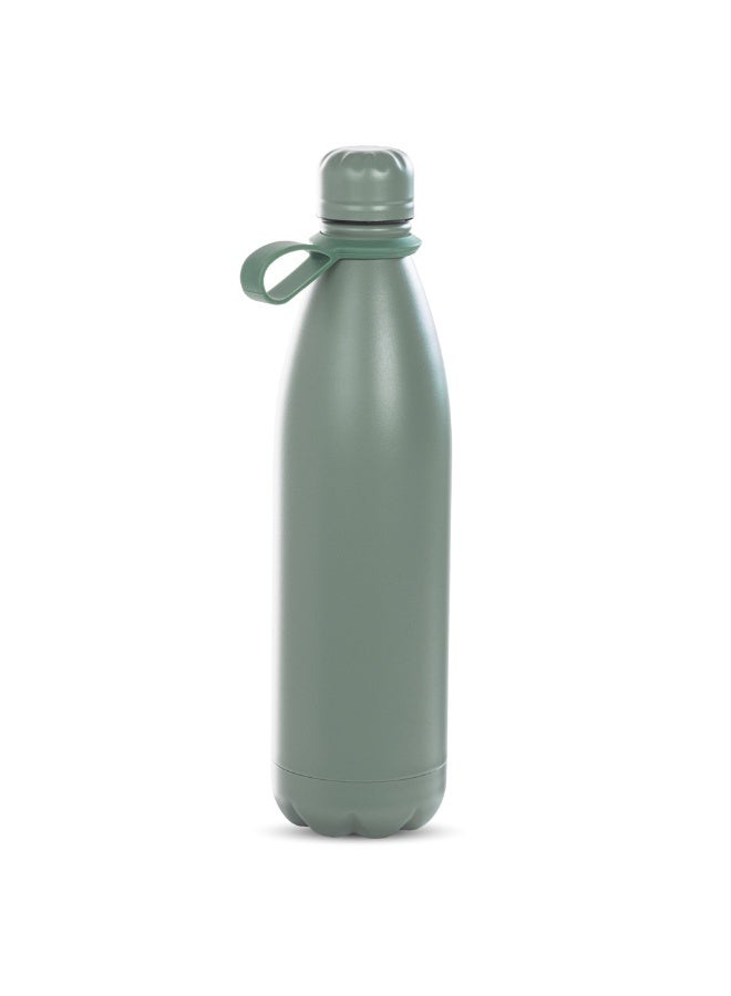 Eazy Kids Steel Water Bottle, 1L Green - Image 2