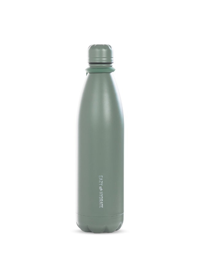 Eazy Kids Steel Water Bottle, 1L Green - Image 1