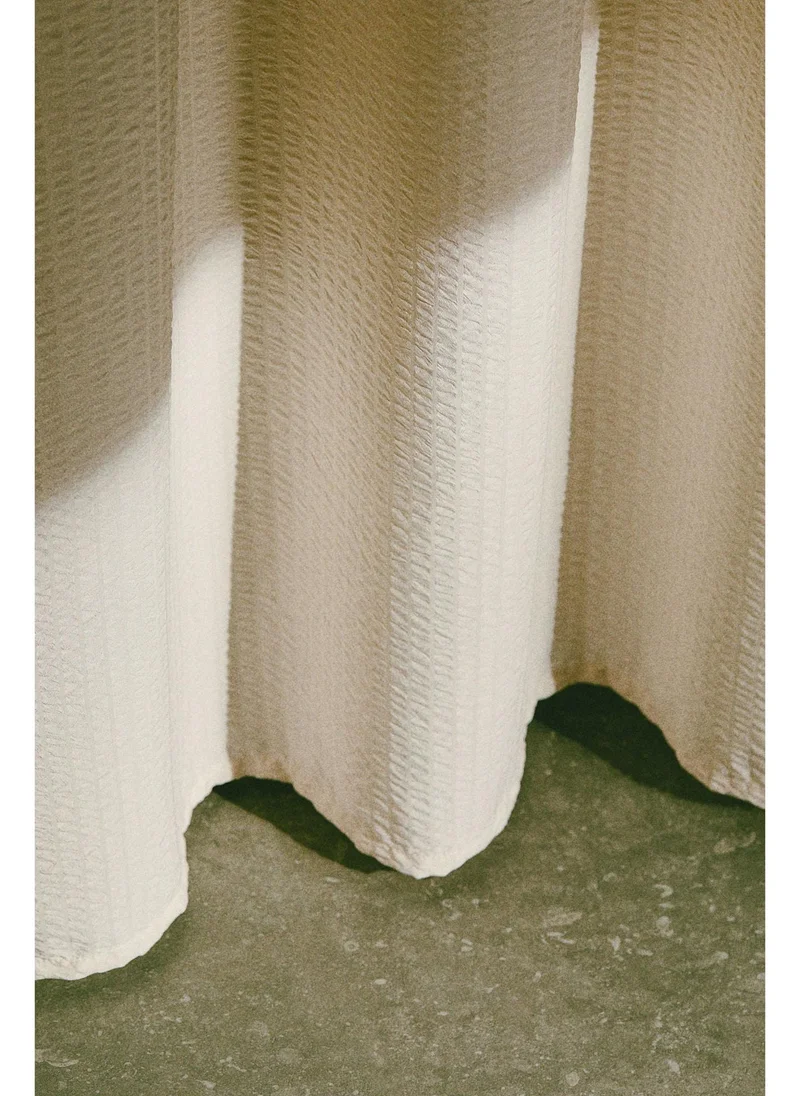 H&M Seersucker shower curtain