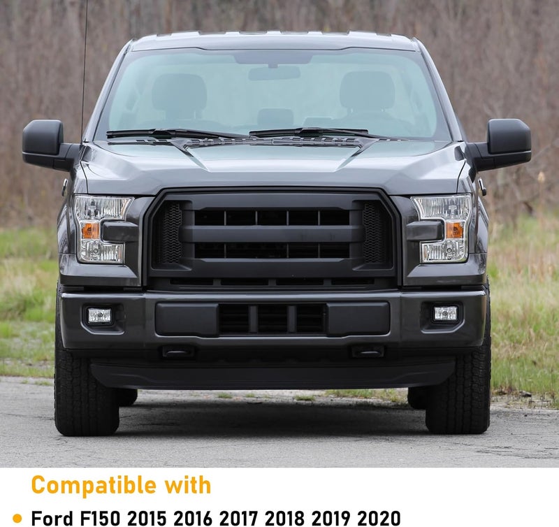 Moonlinks Compatible with Ford F150 2015 2016 2017 2018 2019 2020 Left Side Mirror Cover Replacement, Textured Black Left Driver Side Door Rearview Mirror Cover Trim F150 LH Side Mirror Cap Cover - Image 2