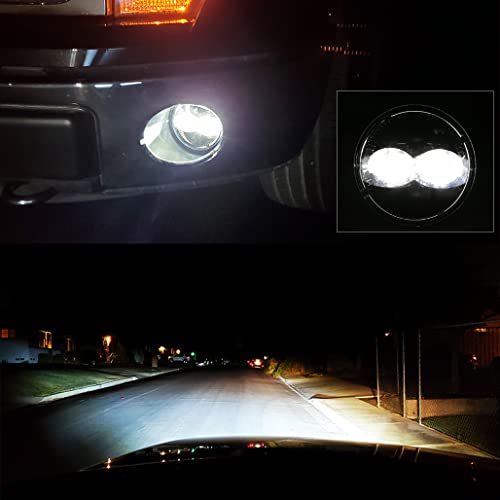 Z-OFFROAD DOT Approved LED Fog Lights for 2006-2014 Ford F150 2006 2007 2008 2009 2010 2011 2012 2013 2014 F150, Bumper Driving Lamp Set Assembly Kit - Black - Image 4