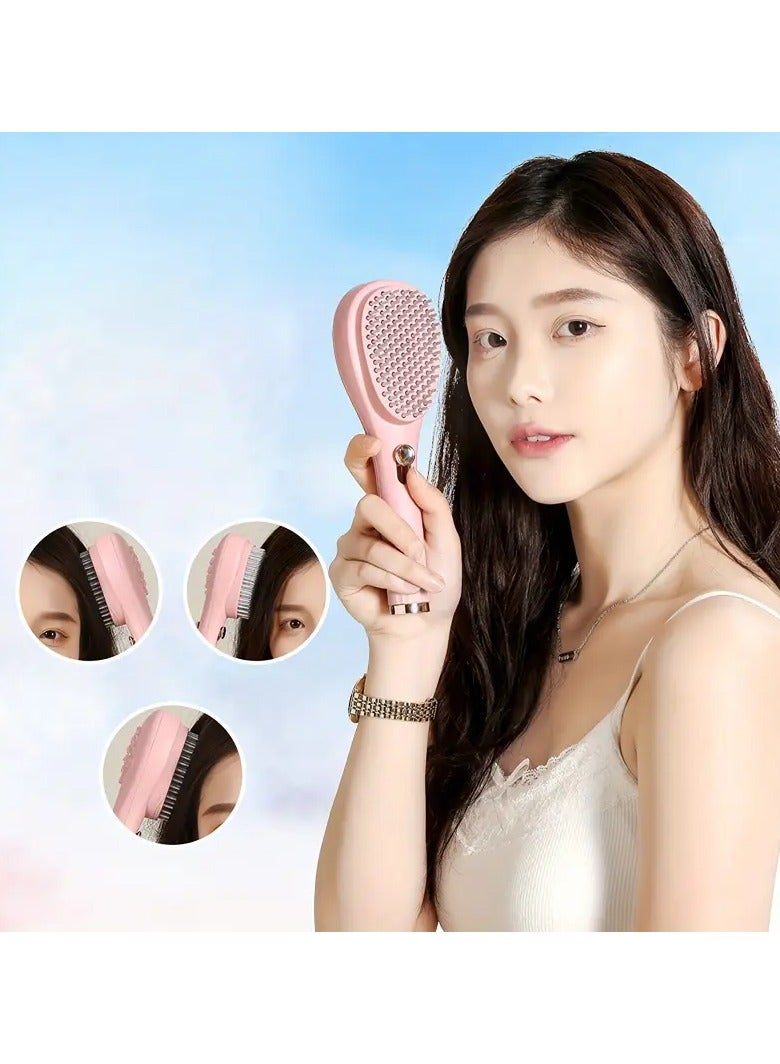 Goolsky فرشاة شعر مطاطية قابلة للتمديد 1 قطعة للشعر العادي، مشط لتدليك فروة الرأس، لفك تشابك الشعر، مضادة للكهرباء الساكنة، أداة للعناية بالشعر - Image 2