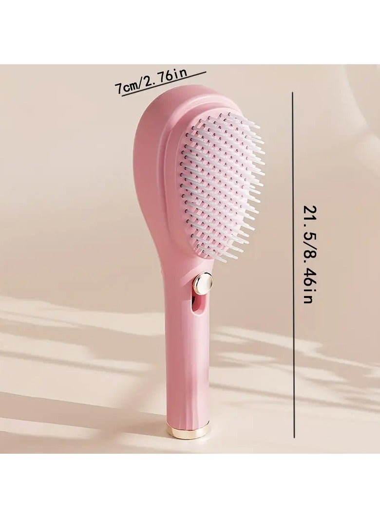 Goolsky فرشاة شعر مطاطية قابلة للتمديد 1 قطعة للشعر العادي، مشط لتدليك فروة الرأس، لفك تشابك الشعر، مضادة للكهرباء الساكنة، أداة للعناية بالشعر - Image 4