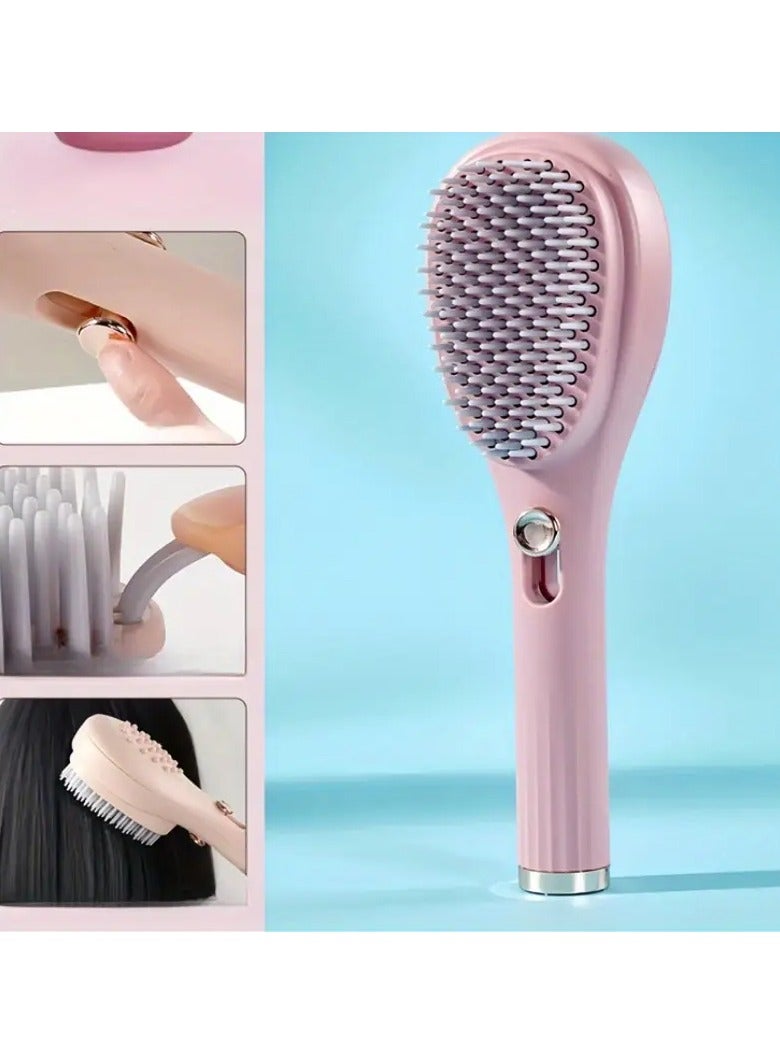 Goolsky فرشاة شعر مطاطية قابلة للتمديد 1 قطعة للشعر العادي، مشط لتدليك فروة الرأس، لفك تشابك الشعر، مضادة للكهرباء الساكنة، أداة للعناية بالشعر - Image 5