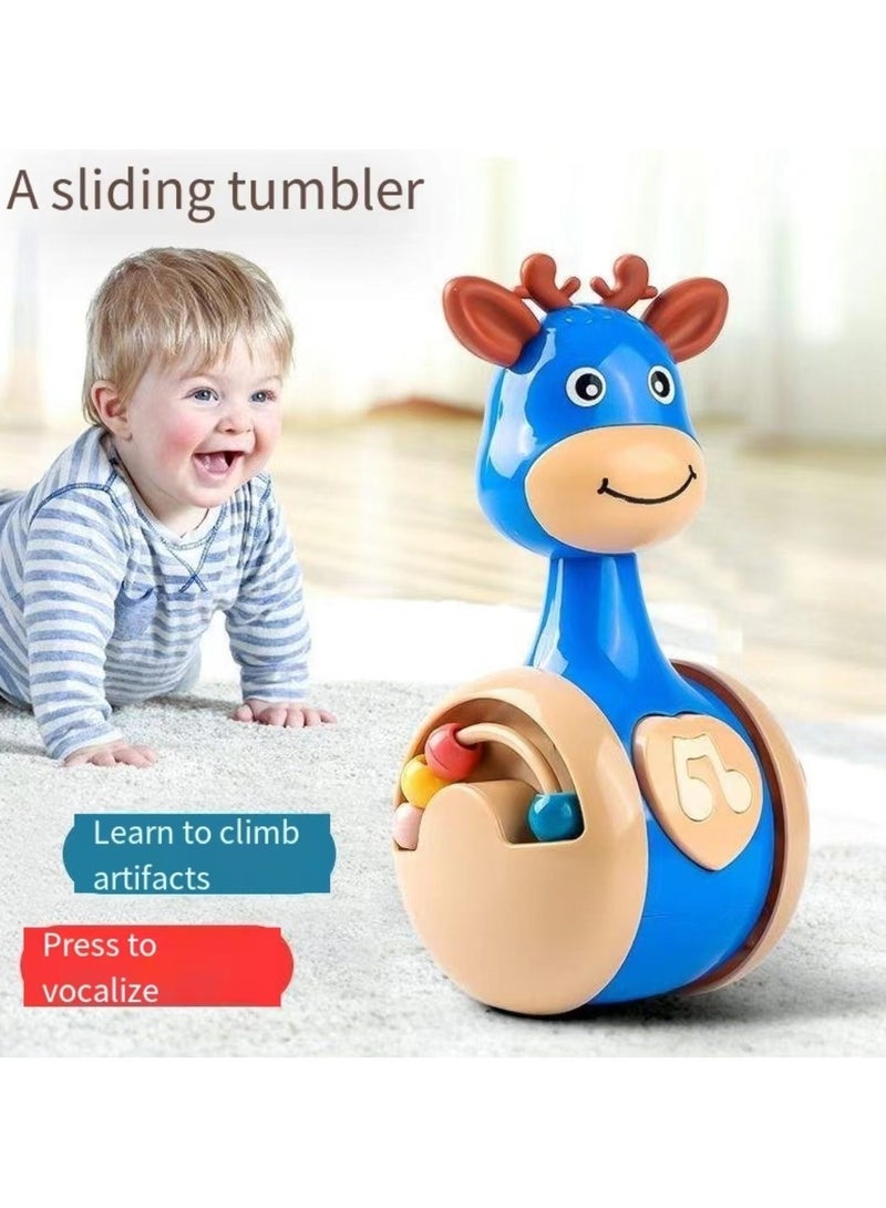 GROIC Deer Tumbler Wobbler Toy Roly-Poly Toy with Sounds  - Image 2
