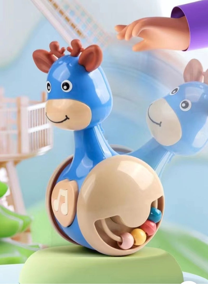 GROIC Deer Tumbler Wobbler Toy Roly-Poly Toy with Sounds  - Image 3