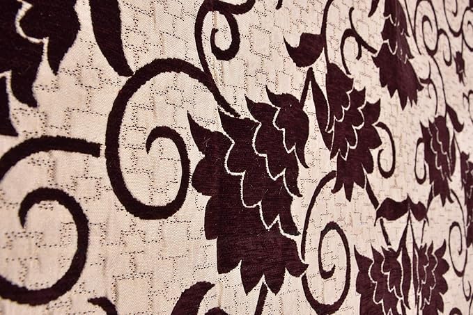 FRESH FROM LOOM Reversable Diwan Set (You can Used This from Both Side), Lattest Design, 500 TC, Velvet Chenille Fabric, Diwan Set - 8pc (Coffee) - Image 5