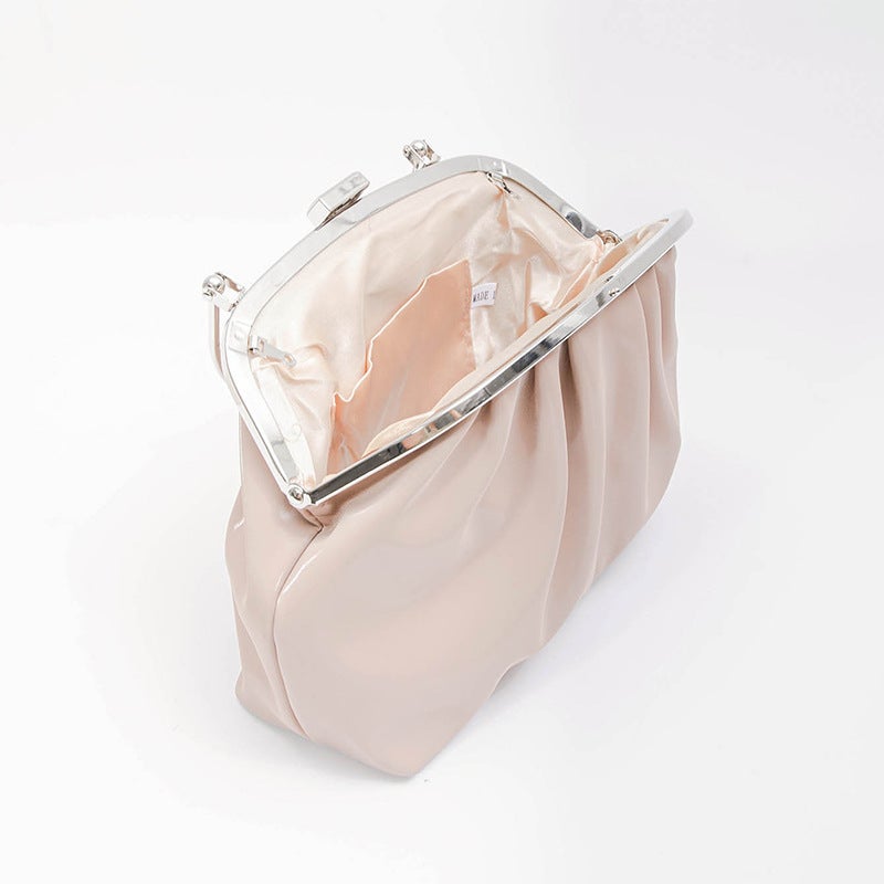 Girl'S Heart Pleated Cloud Bag Summer Bag Cute Small Satchel Evening Bag Hand Carrying Out Princess Bag - Image 4