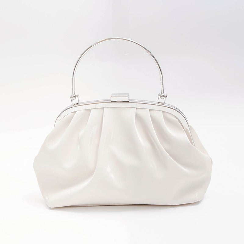Girl'S Heart Pleated Cloud Bag Summer Bag Cute Small Satchel Evening Bag Hand Carrying Out Princess Bag - Image 1